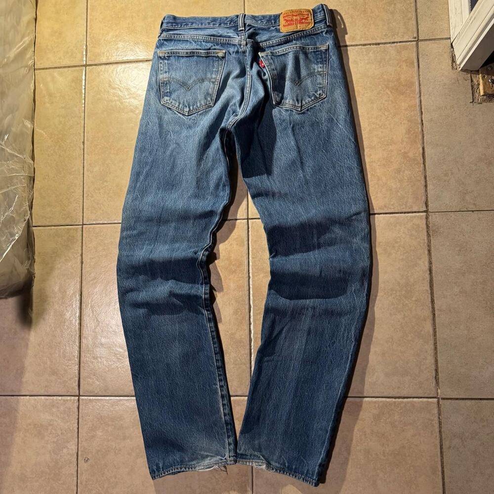 Y2k levis 505 blue denim